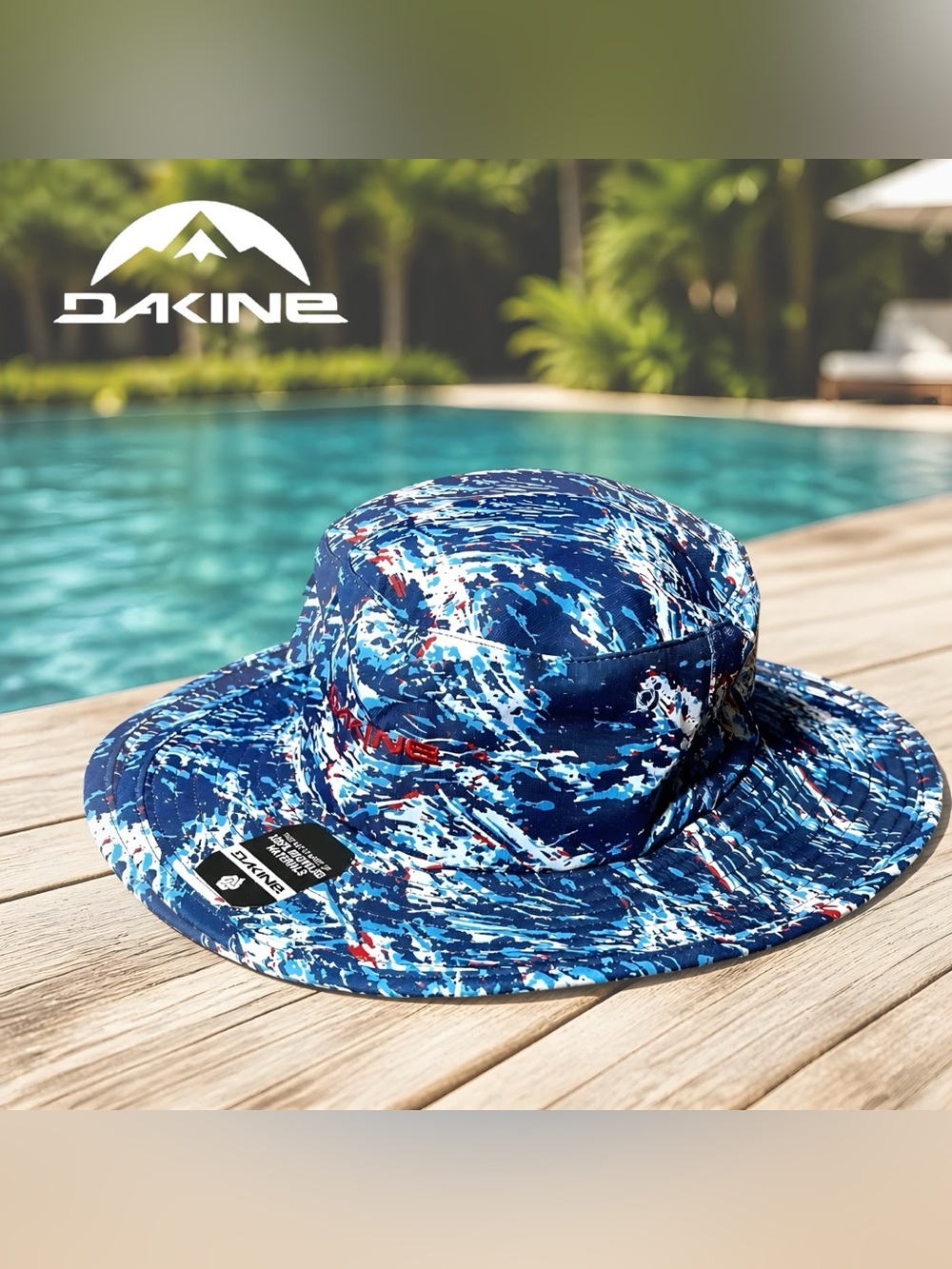 DaKine Unisex Blue White No Zone Floating UPF 50+ Hat 
Sz S/M